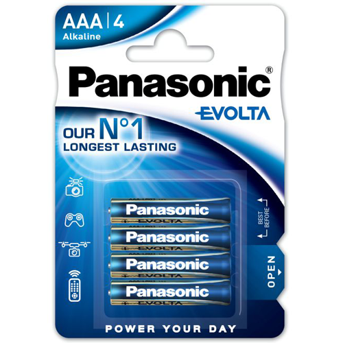 REA/Black Friday Panasonic Batteri Alkaliska Evolta AAA 4