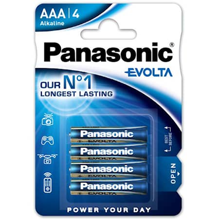Panasonic Batteri Alkaline Evolta AAA 4