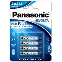 Panasonic Batteri Alkaliska Evolta AAA 4