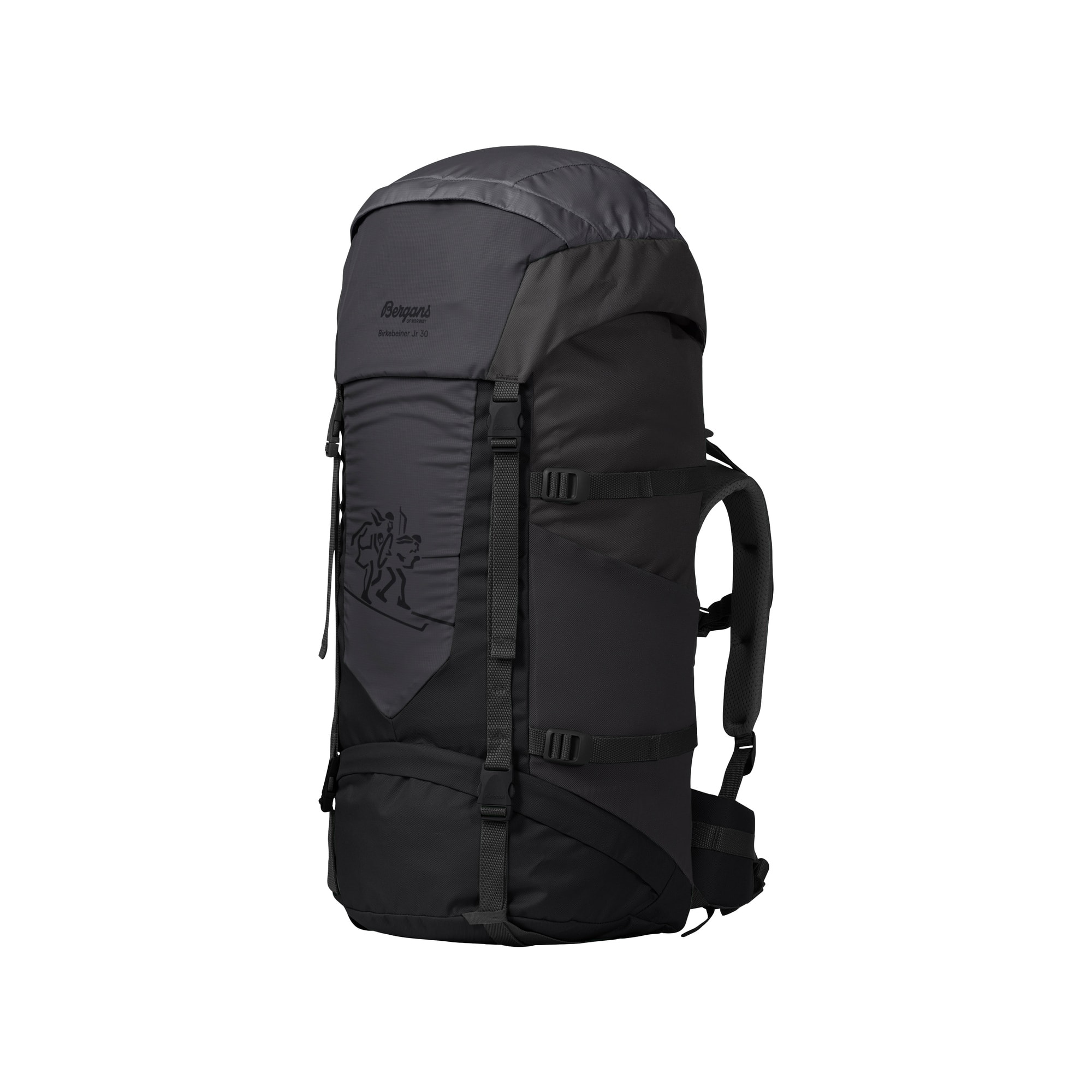 Bergans Birkebeiner Jr 30L Ryggsäck Black/Dark Shadow Grey