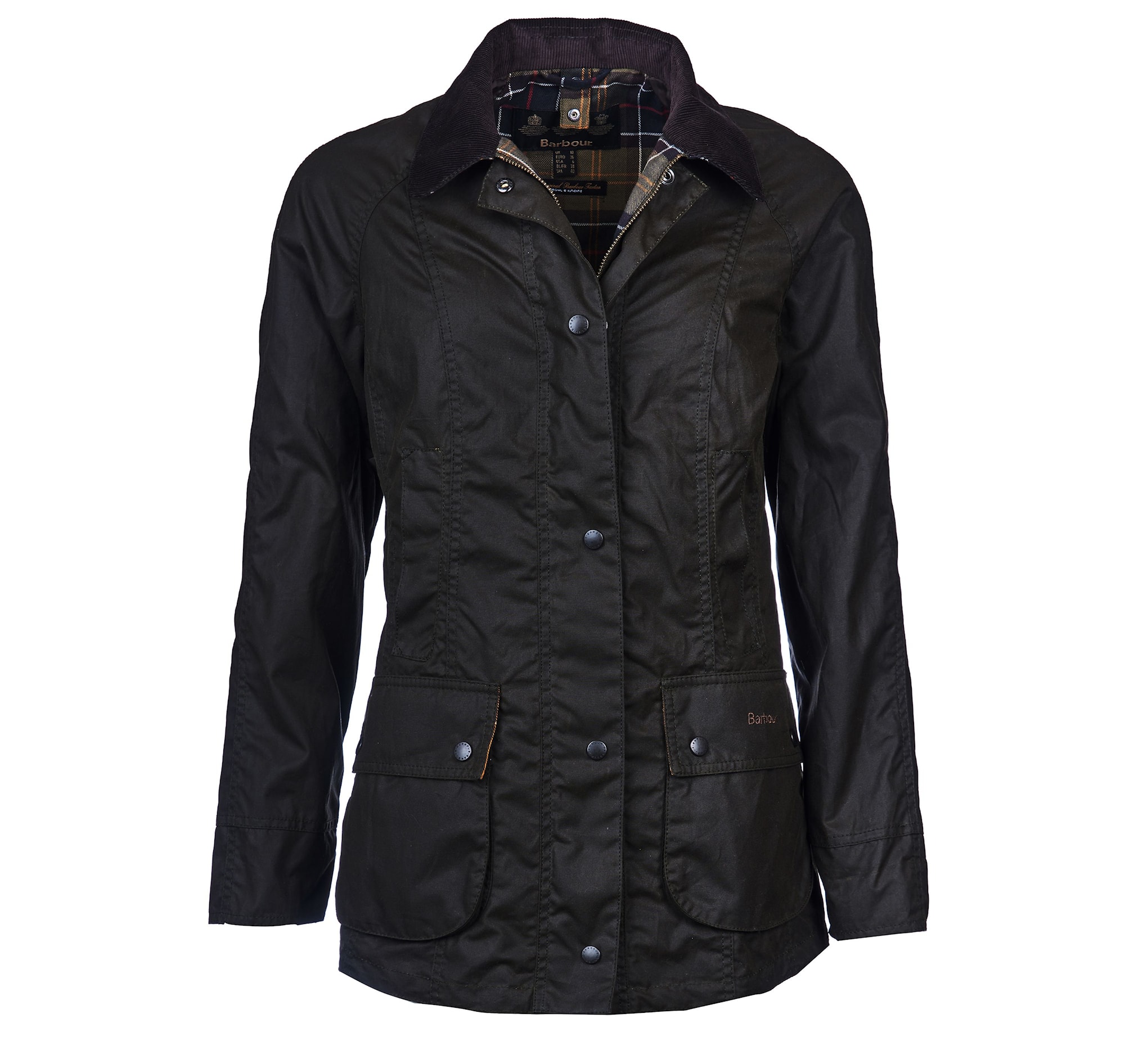 Barbour Classic Beadnell Jacke Damen Olivgrün