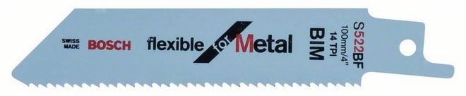 Bosch Tigersågblad metall S522BF 100 mm 5-pack