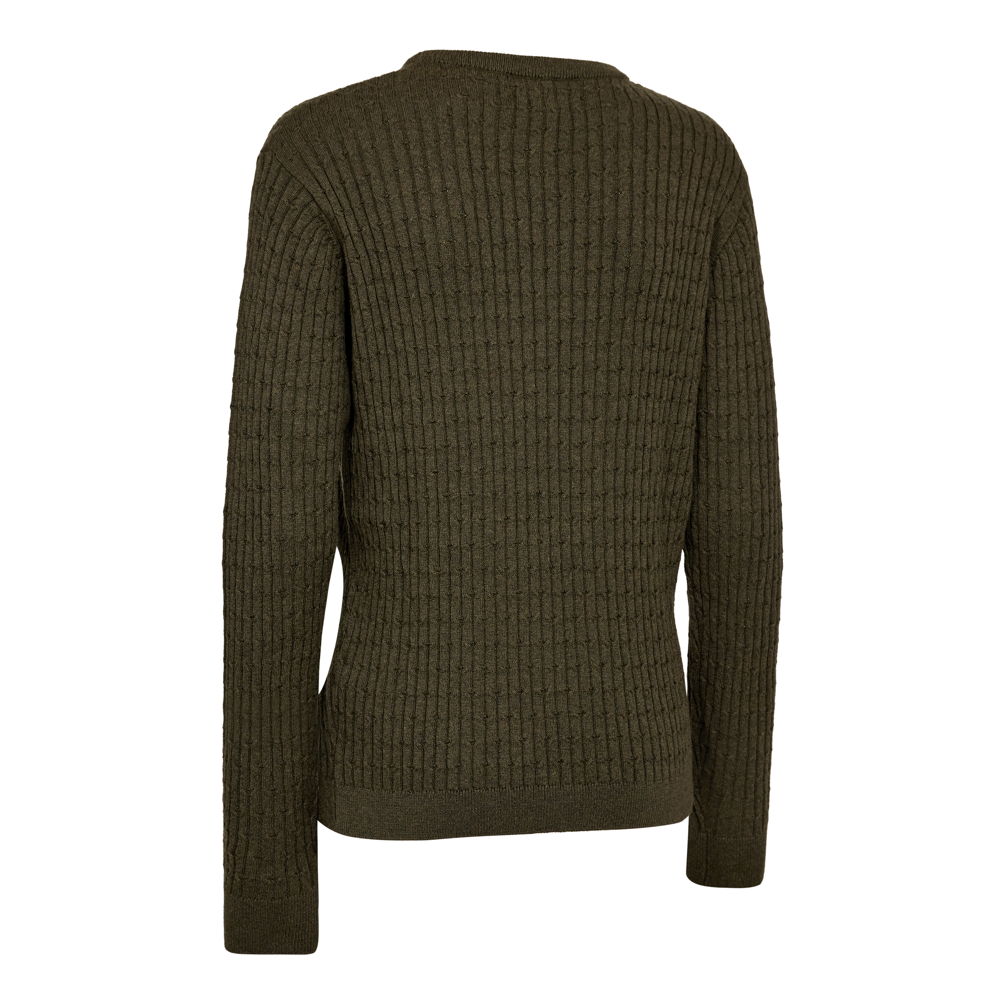 Deerhunter Lady Harrington Zopfmuster Strickpullover Damen Forest Ember Melange