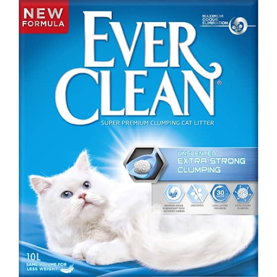 Ever Clean Extra Strength Unscented kattegrus 10 liter