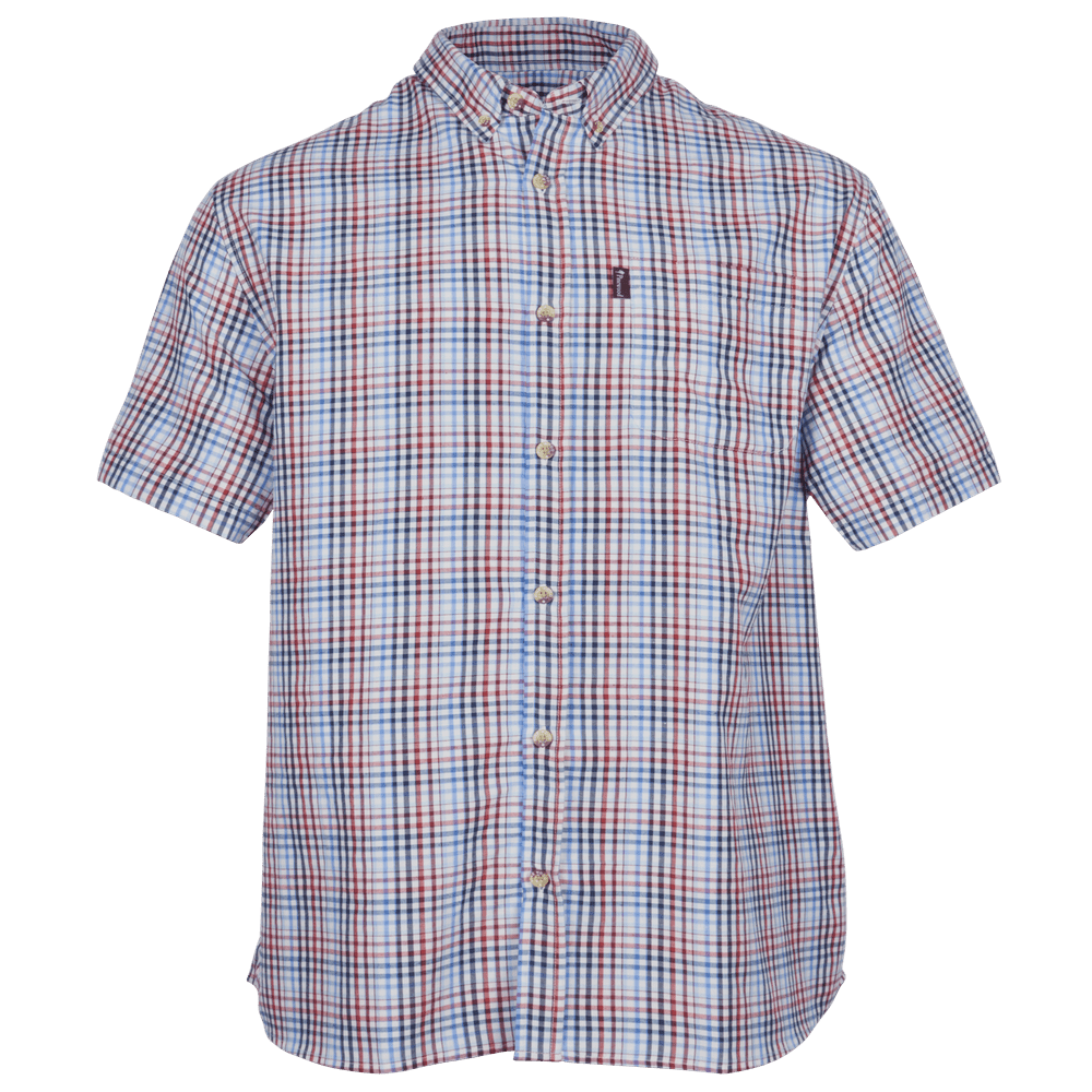 Pinewood Sommar Skjorta Herr Ljusblå/Röd
