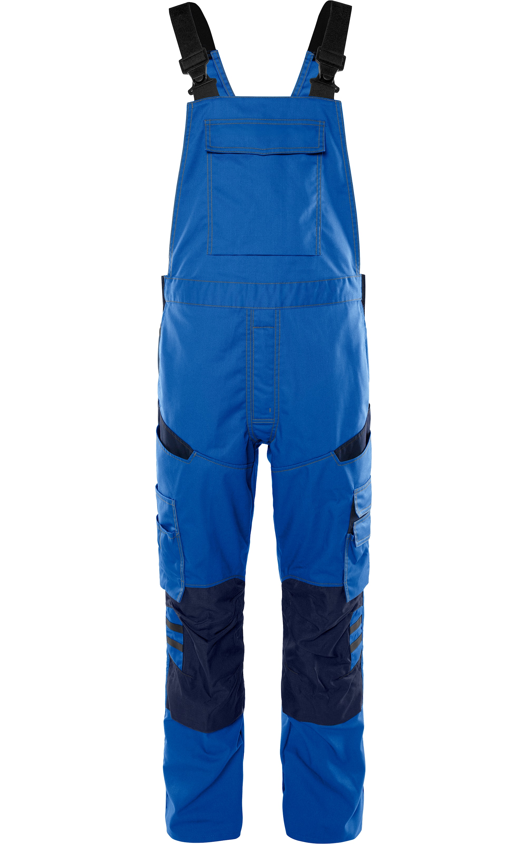 Fristads Hängslebyxa 1556 STFP Royalblå/Marinblå C54