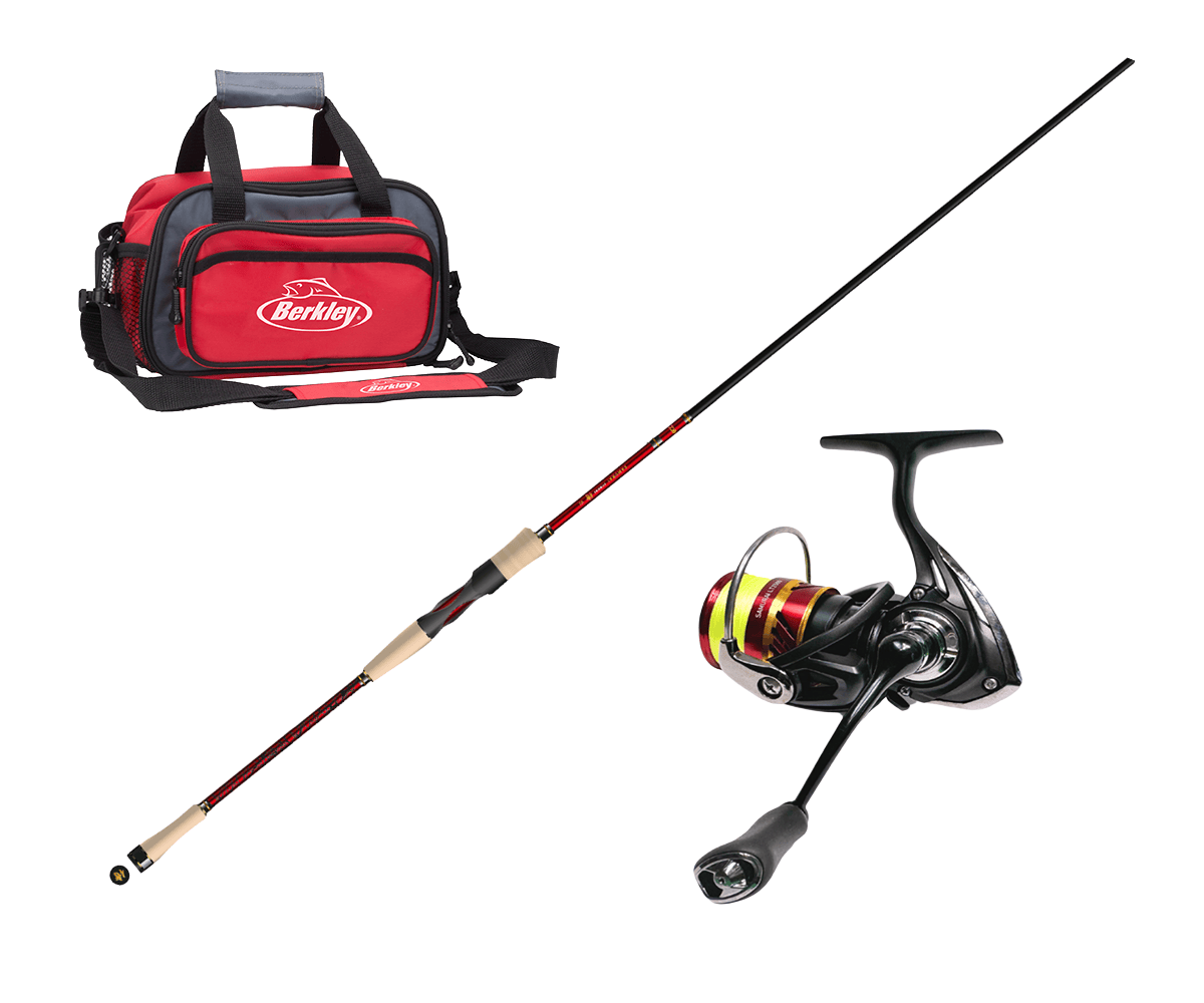 Daiwa Samurai V2 Haspelcombo incl. Berkley Lurebag