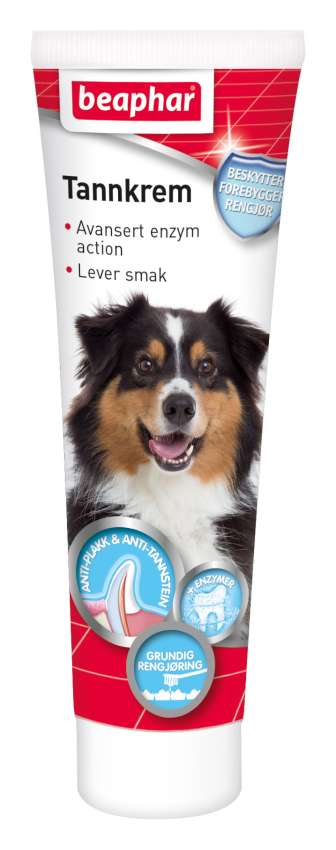Beaphar Tandkräm med 2 Enzymer Hund&Katt, Leversmak 100g