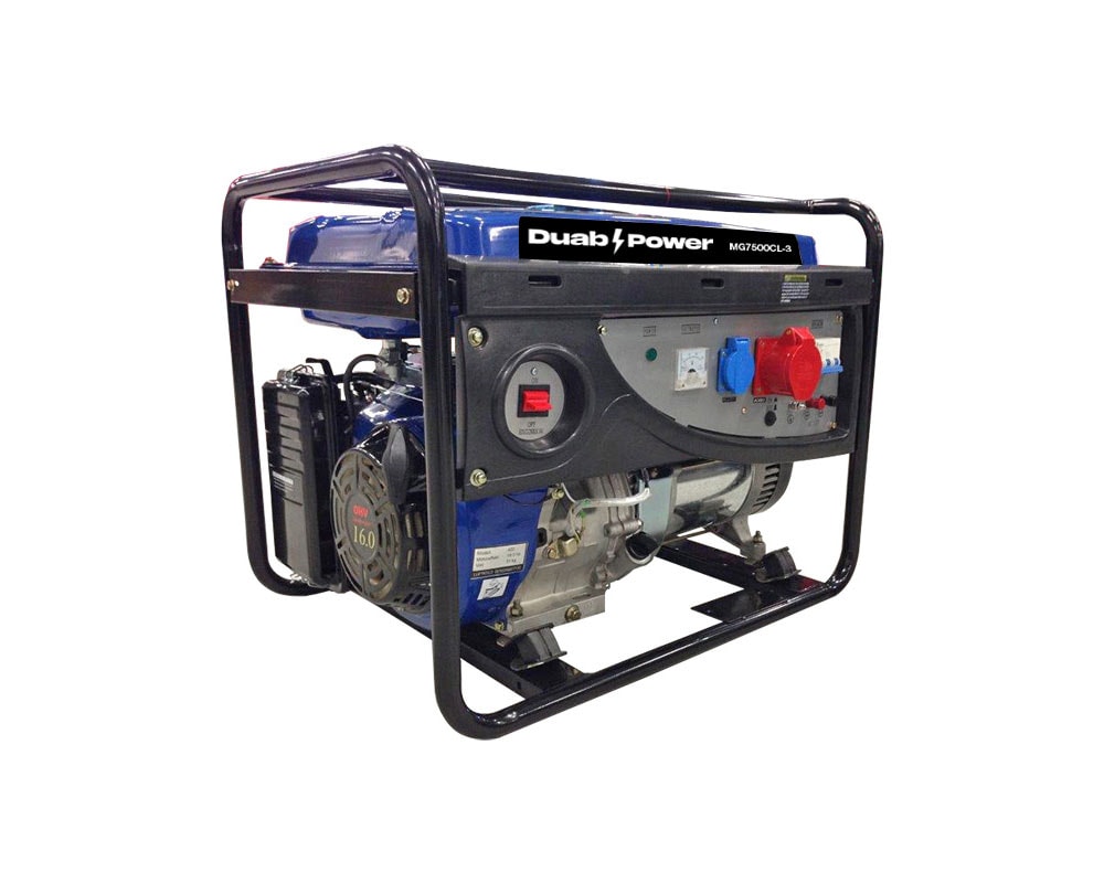 Duab-Power Elverk MG7500CL-3 1-fas/3-fas bensin
