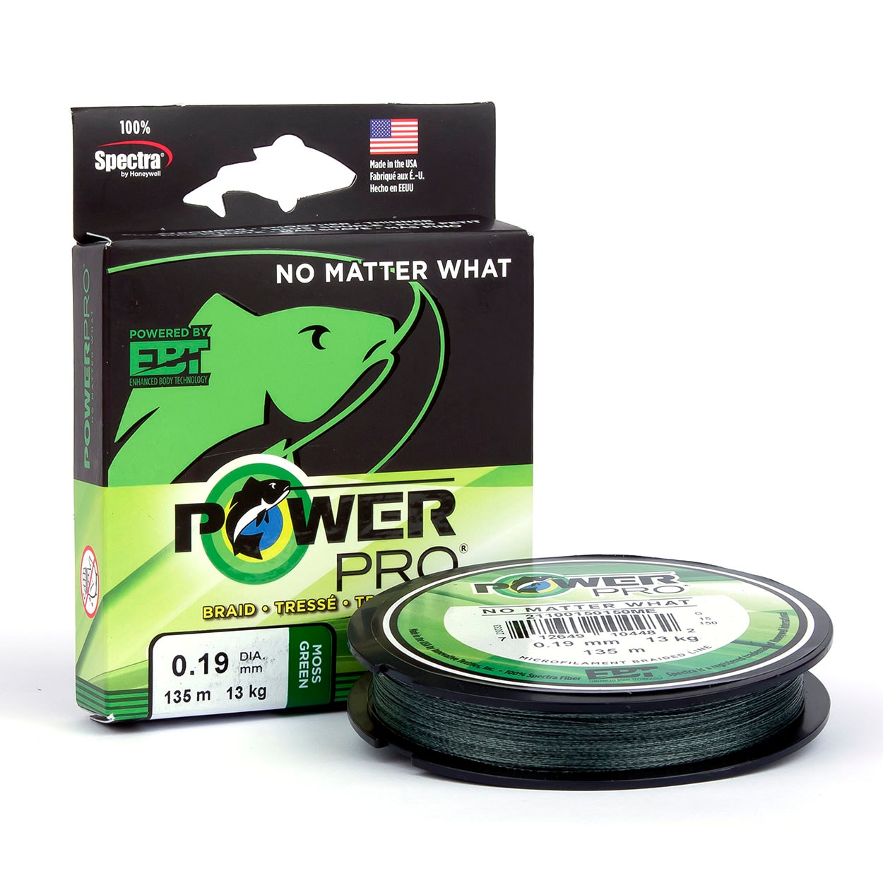PowerPro Flätlina 135m Moss Green