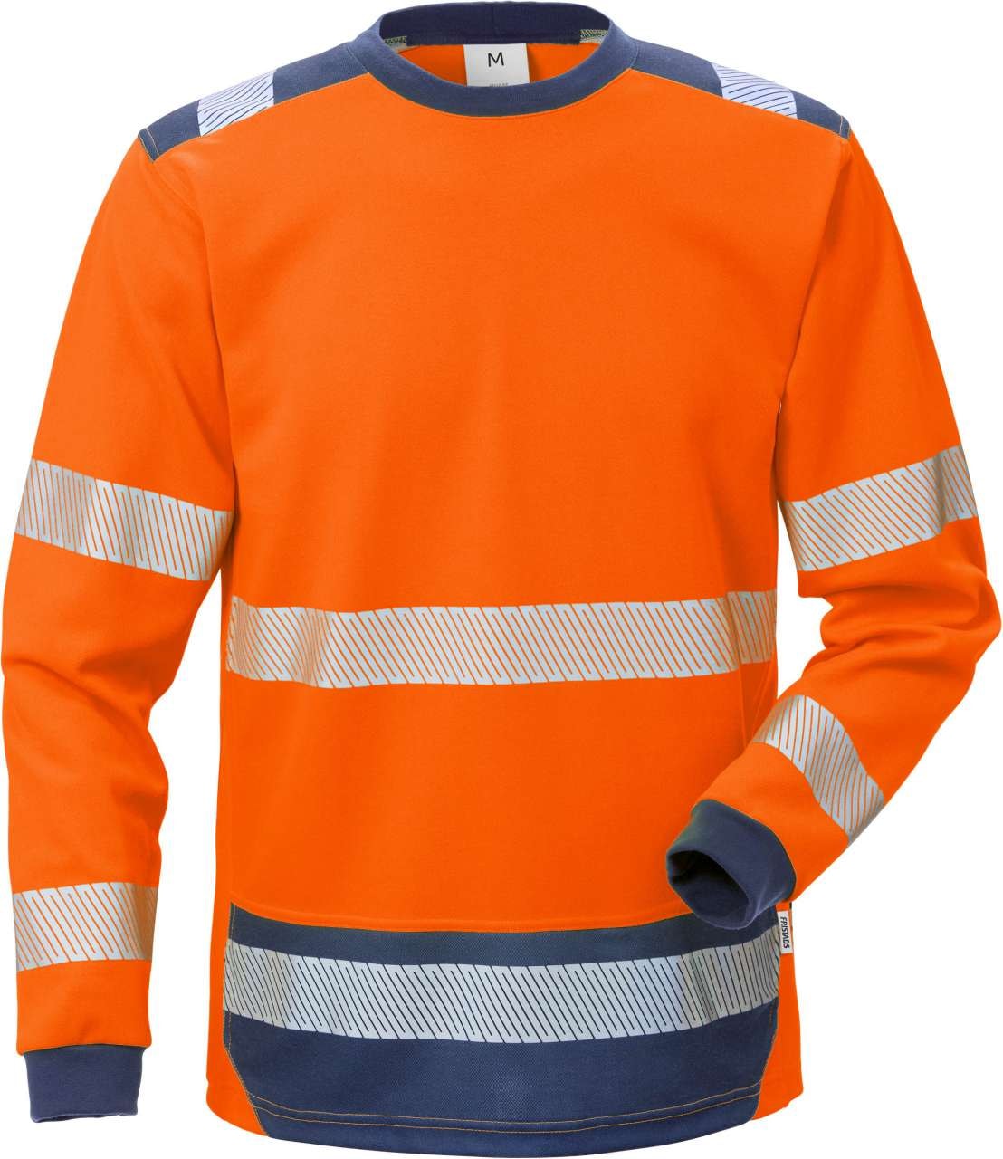 Fristads T-shirt långärmad 7724 THV, Klass 3 Varsel Orange/Marinblå S