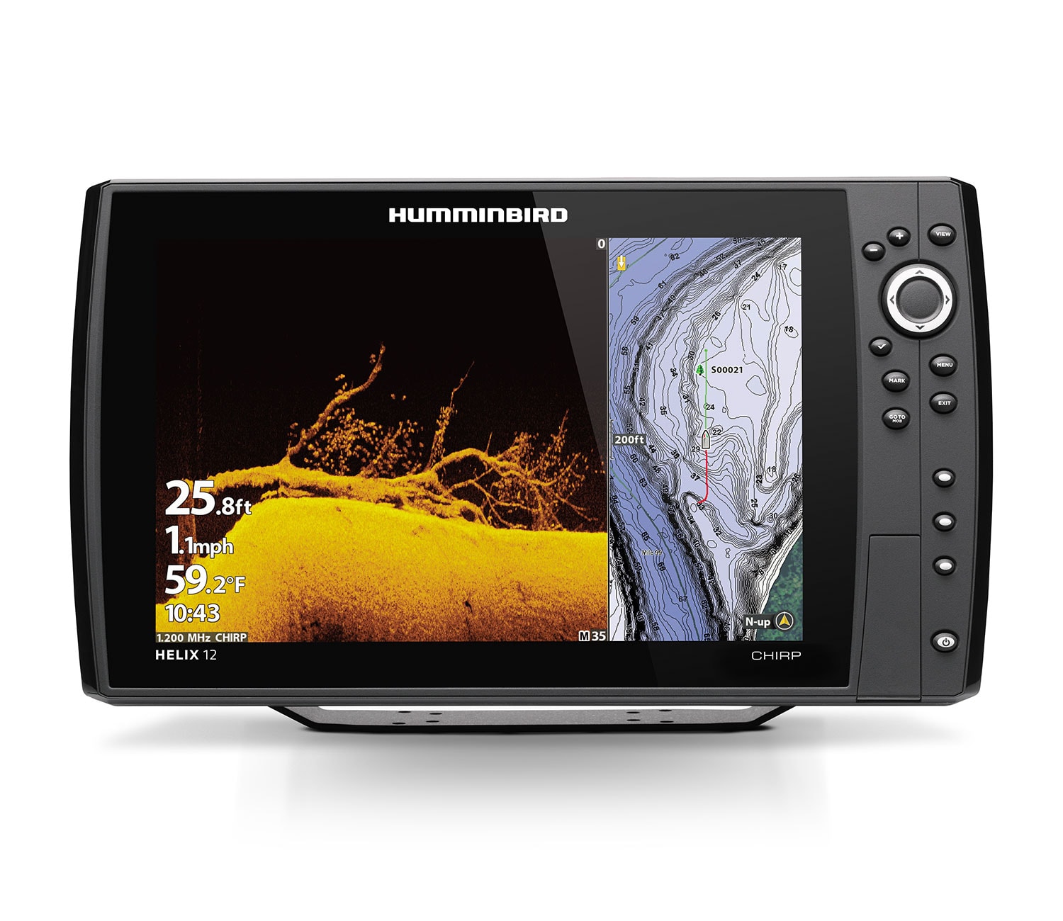 Humminbird HELIX 12 CHIRP MDI+ G4N CHO Utan givare