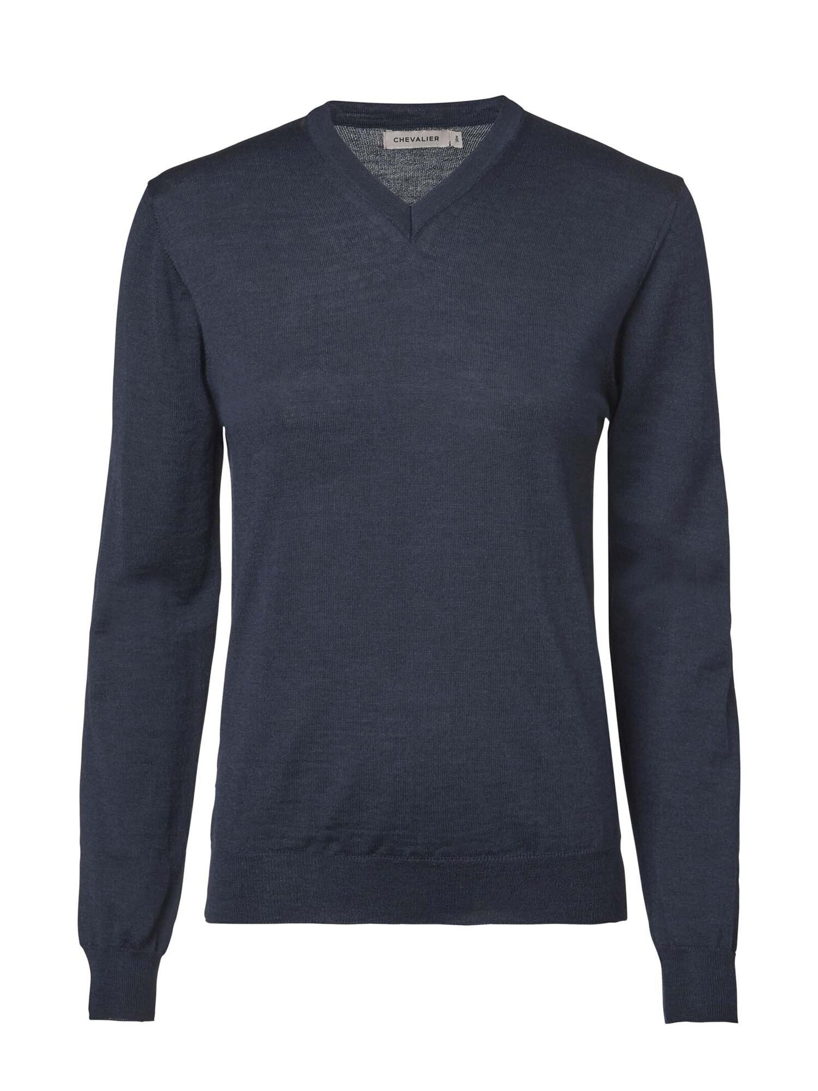 Chevalier Blaise V-Neck Merino Pullover Women Navy 46W