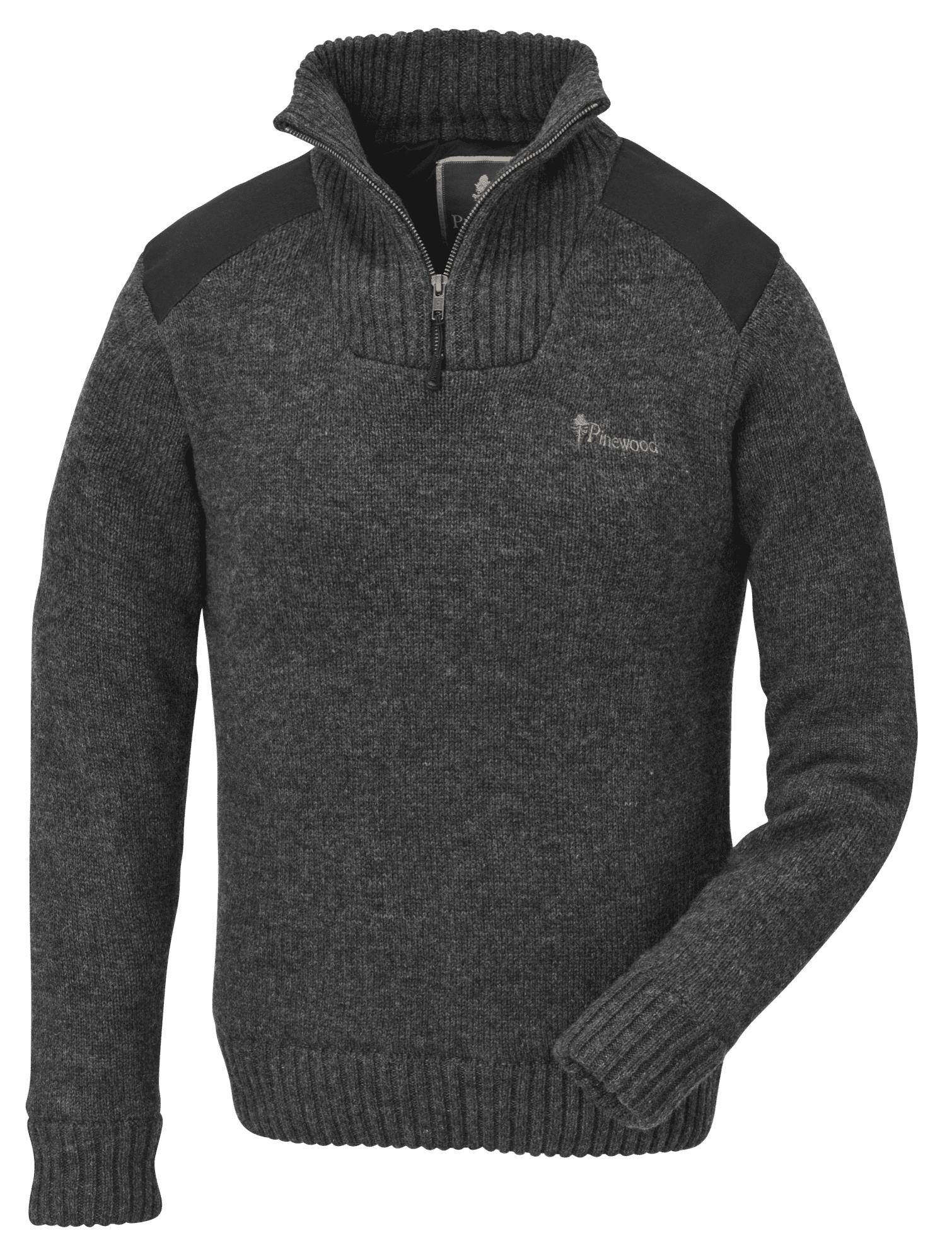 Pinewood Hurricane Tröja Dam Dark Grey Melange