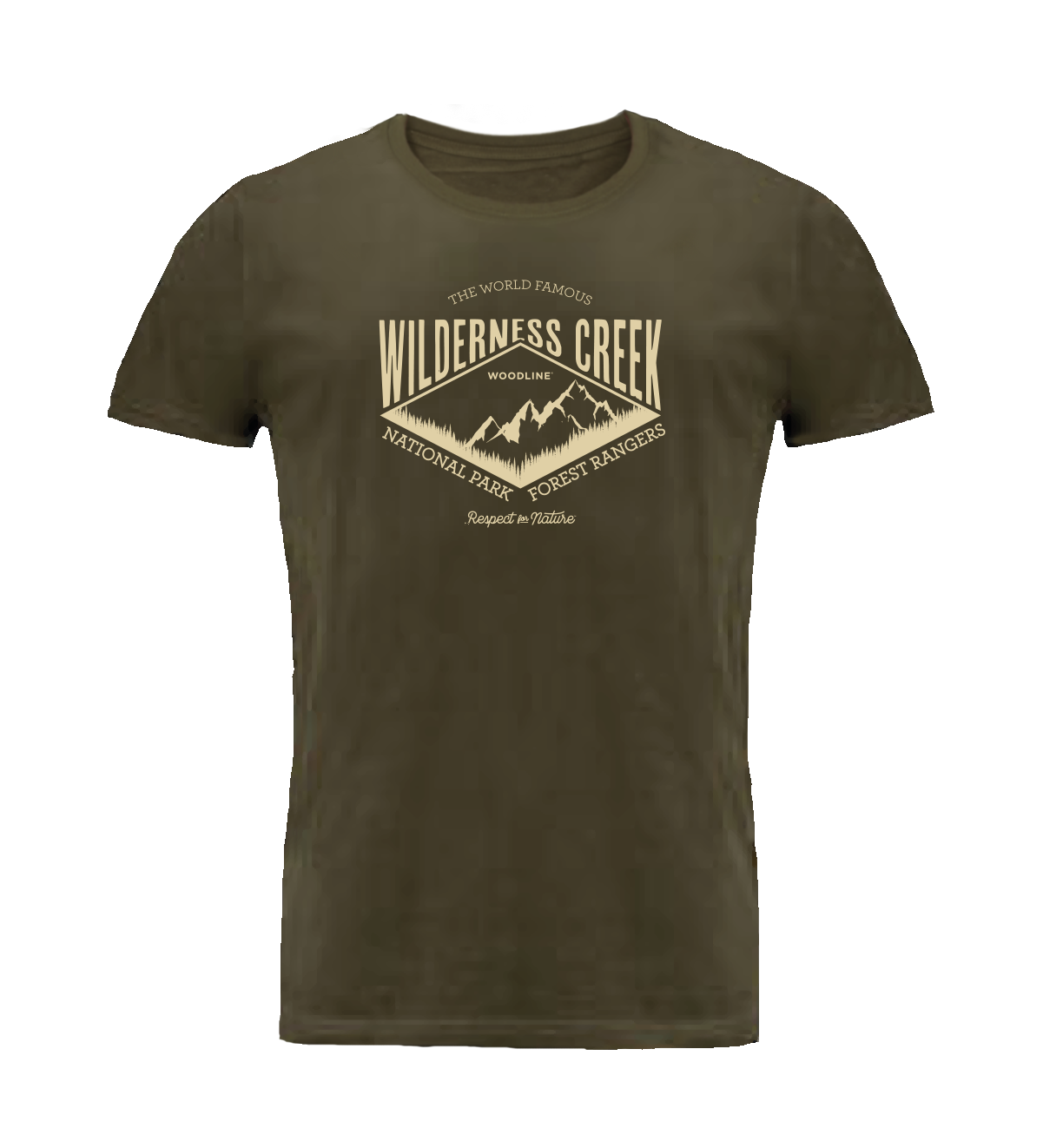 Woodline T-shirt Wilderness Creek Grøn