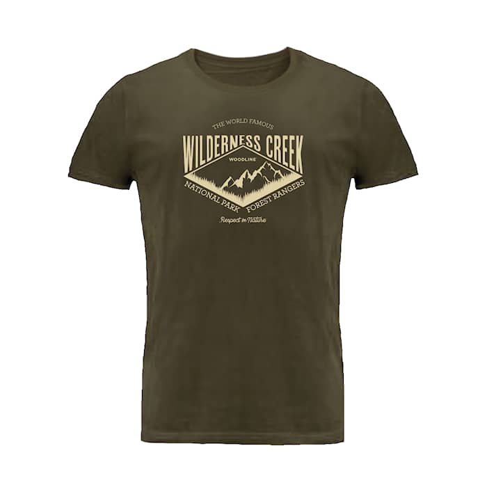 Woodline T-shirt Wilderness Creek Green