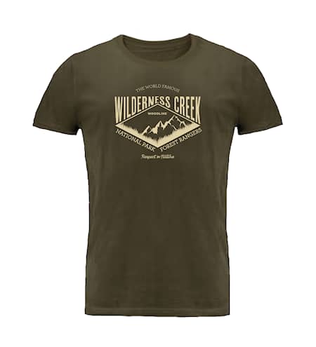 Woodline T-shirt Wilderness Creek Grøn