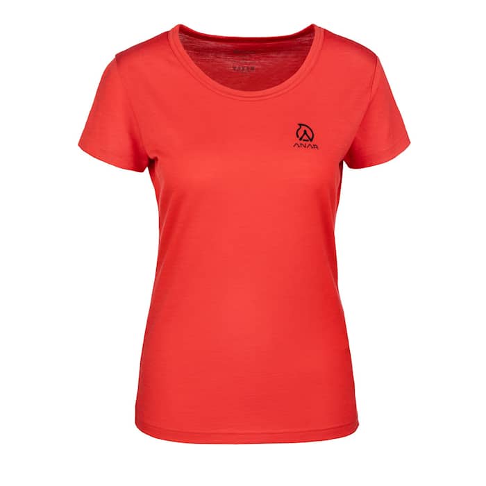 Anar Galda Women's Merino Wool T-Shirt Red