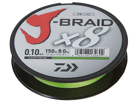 Daiwa J-Braid X8 13Lb 0.10mm 150m Ch