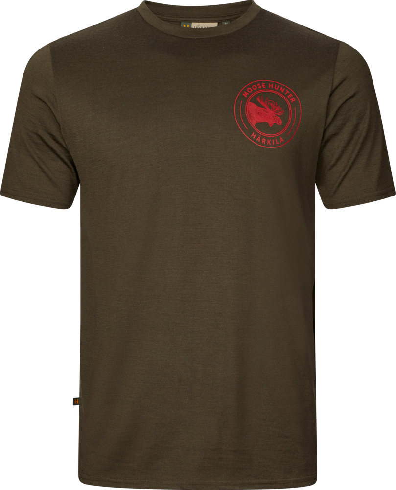 Härkila Spiel S/S T-Shirt Herr Willow green moose