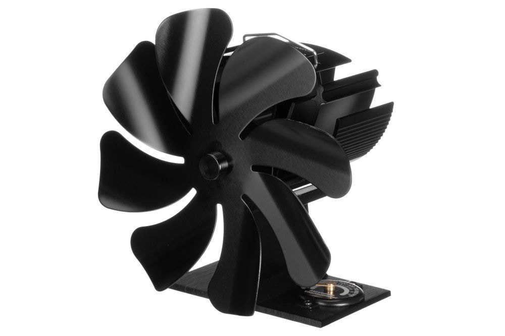 Mustang Stove Fan with 8 Blades and Thermometer