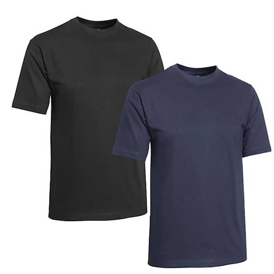 Clique T-shirt 2-pak sort/blå