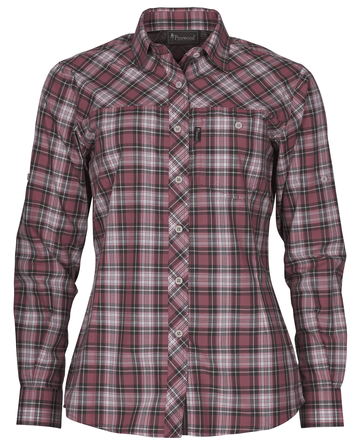 Pinewood Cumbria Skjorta Dam Pink/Grey XS