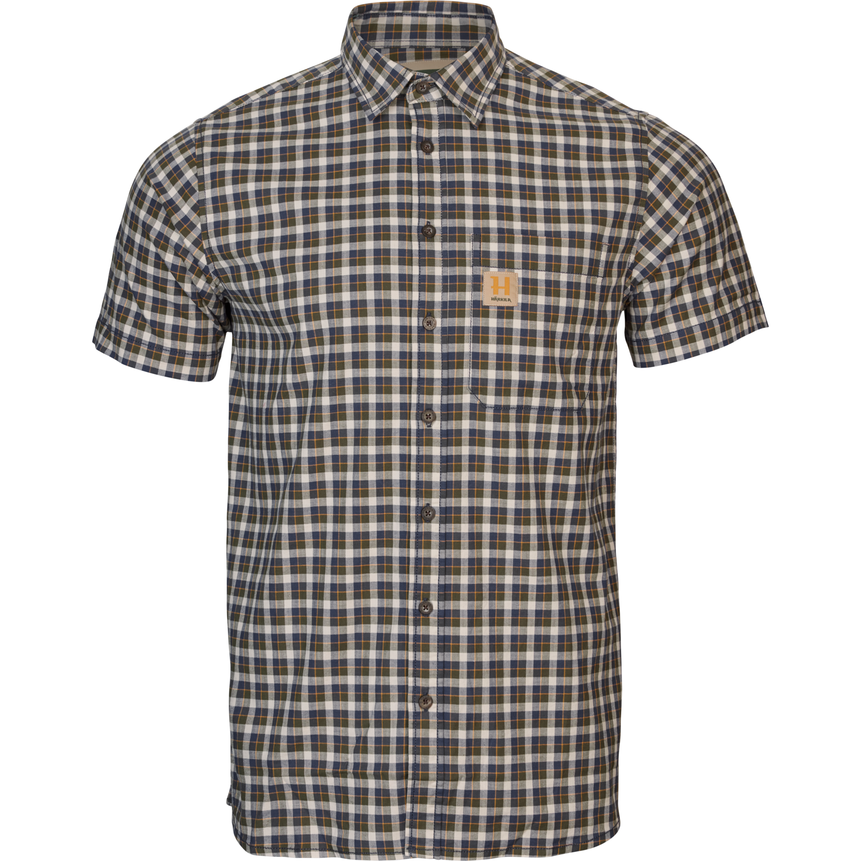 Härkila Fjell S/S Hemd Herren Naval Blue Check