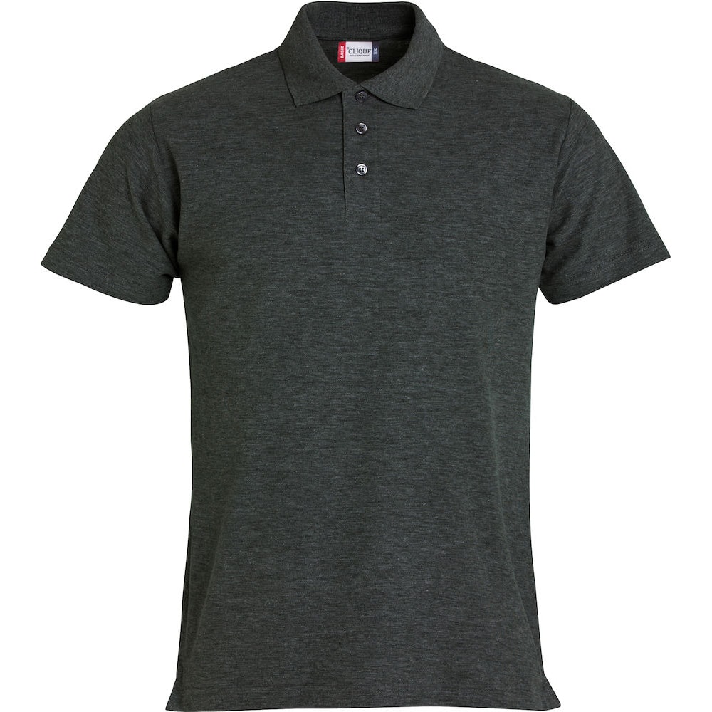 Clique Poloshirt Herren Anthrazit