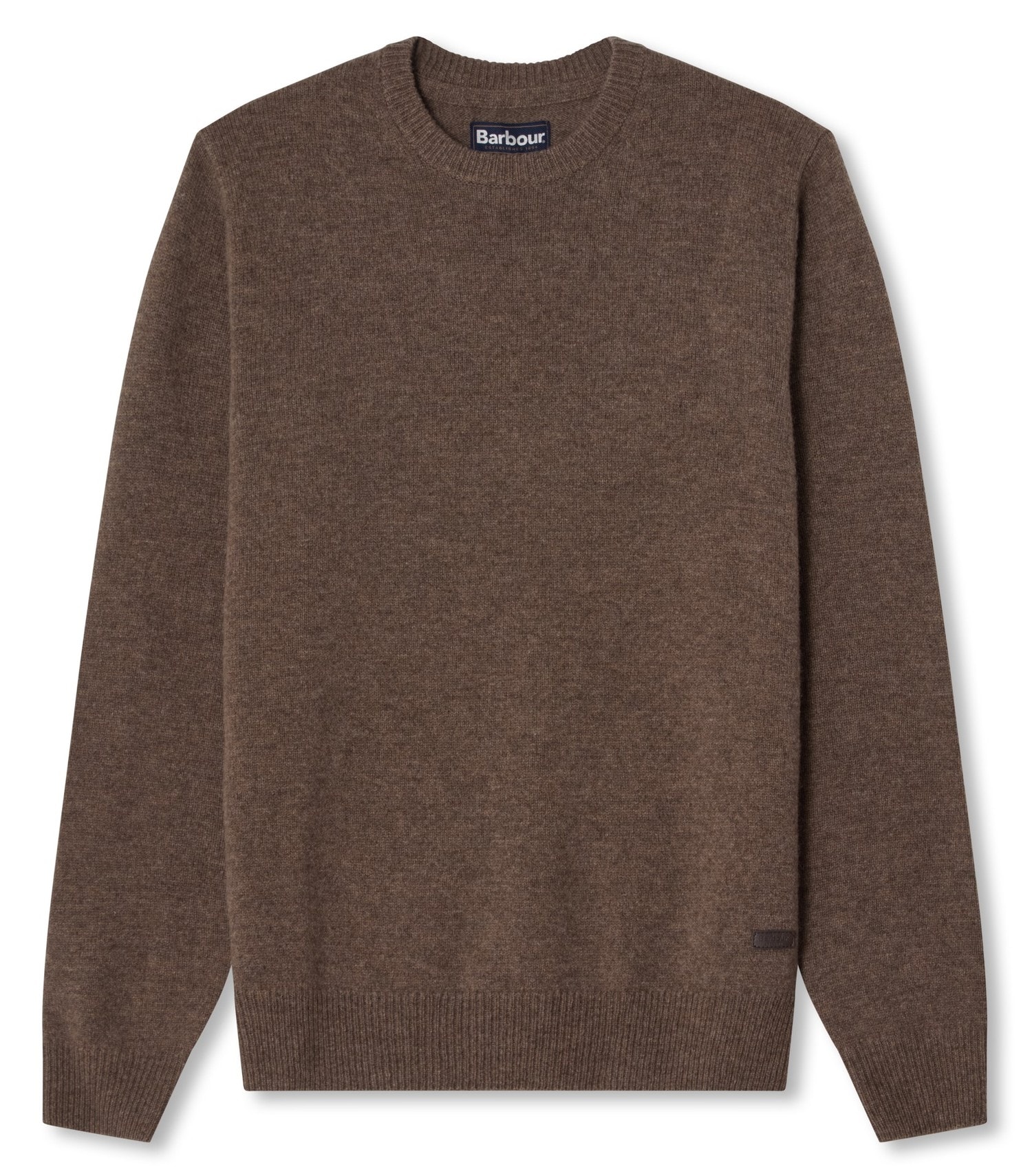 Barbour Essential Patch Crew Pullover Washed Stone/Bleached Pin