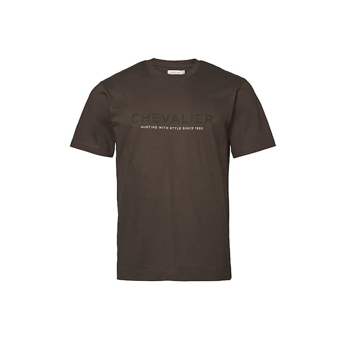 Chevalier T-Shirt mit Logo Herren Lederbraun