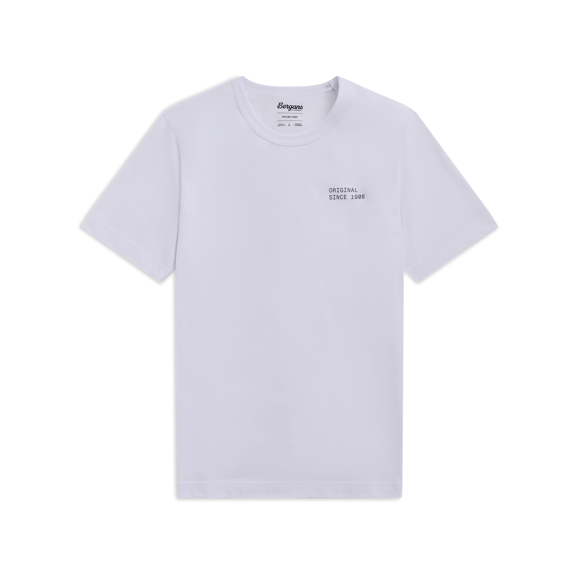 Bergans Original Cotton T-paita Miehet Paper White