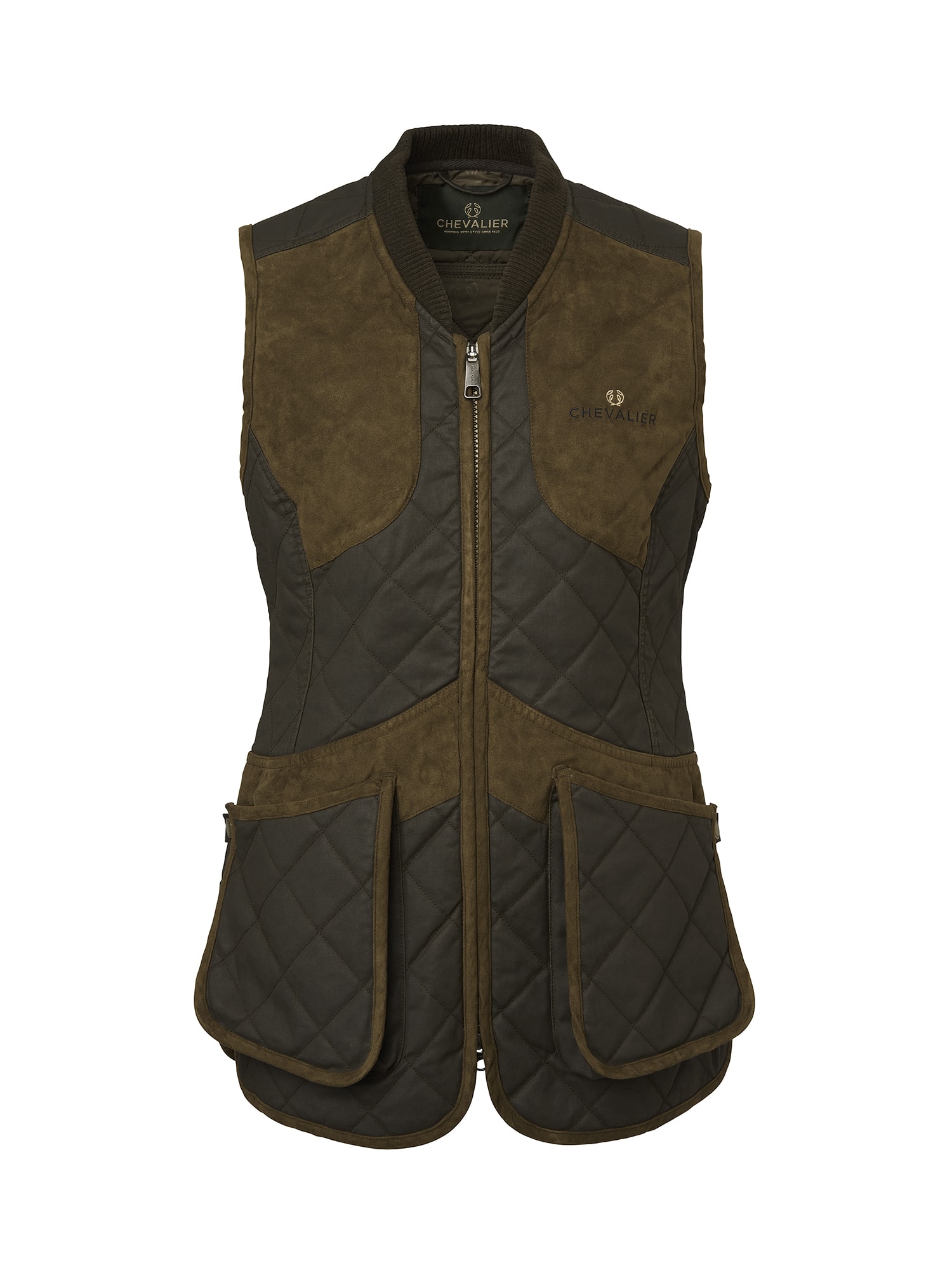 Chevalier Vintage Jagtvest Dame Brun