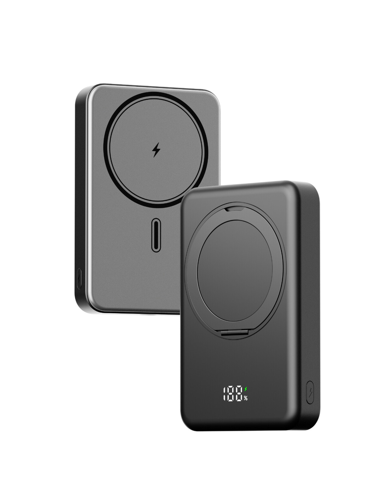Genzo Powerbank P10i – Trådløs, 3-i-1, 10.000 mAh