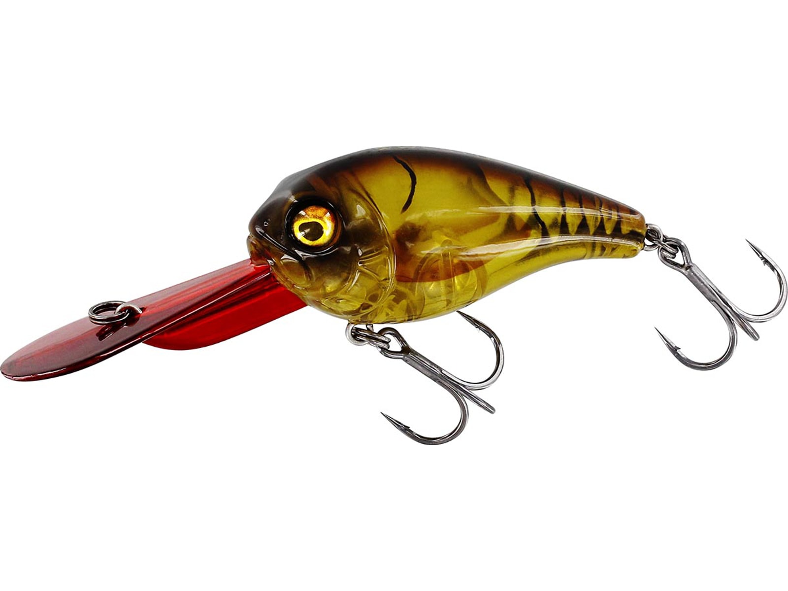 MegaBite DR Crankbait 6 cm Floating Clear Brown Craw -