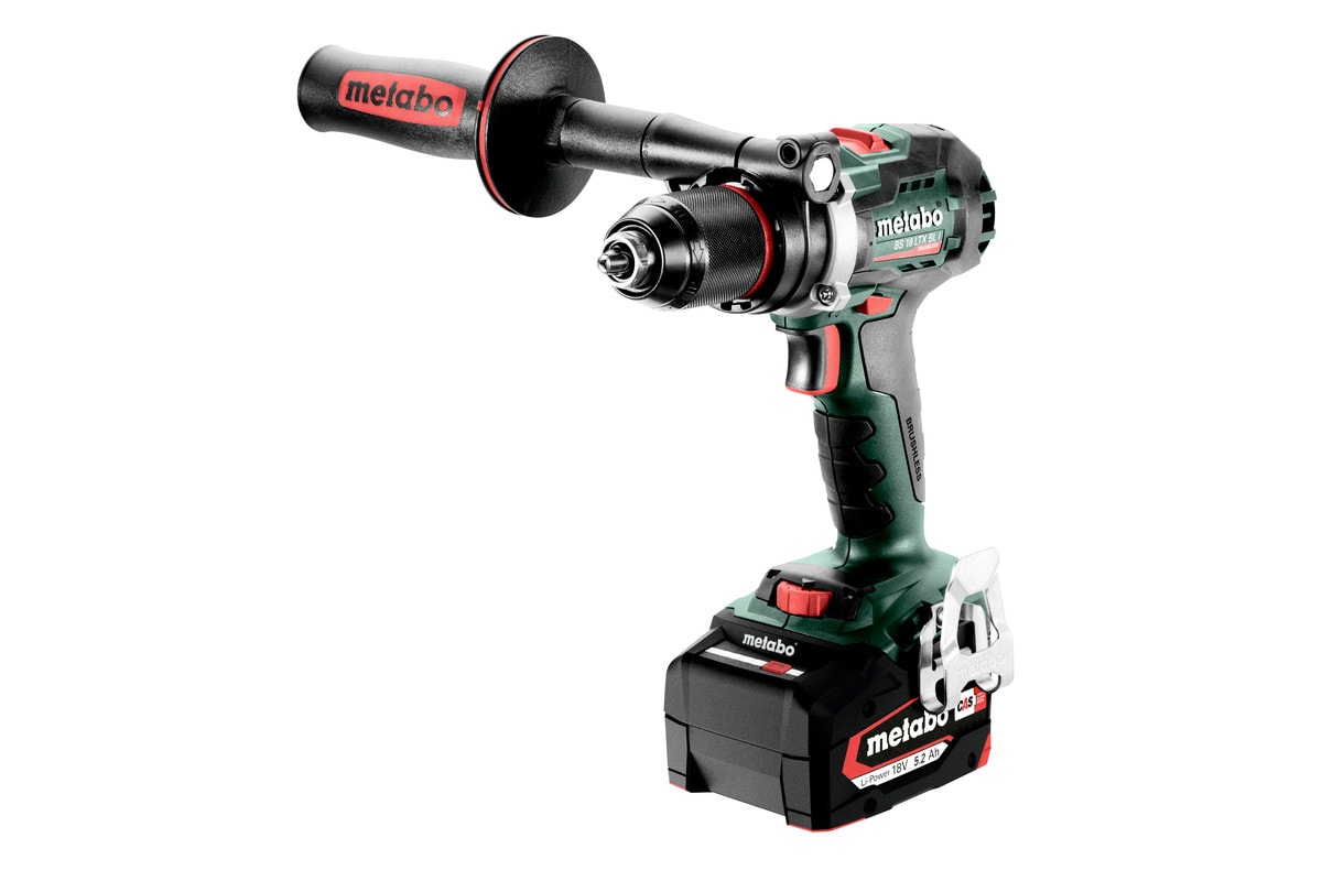 Metabo Skruvdragare BS 18 LTX BL I med 2x5,2Ah batterier & laddare