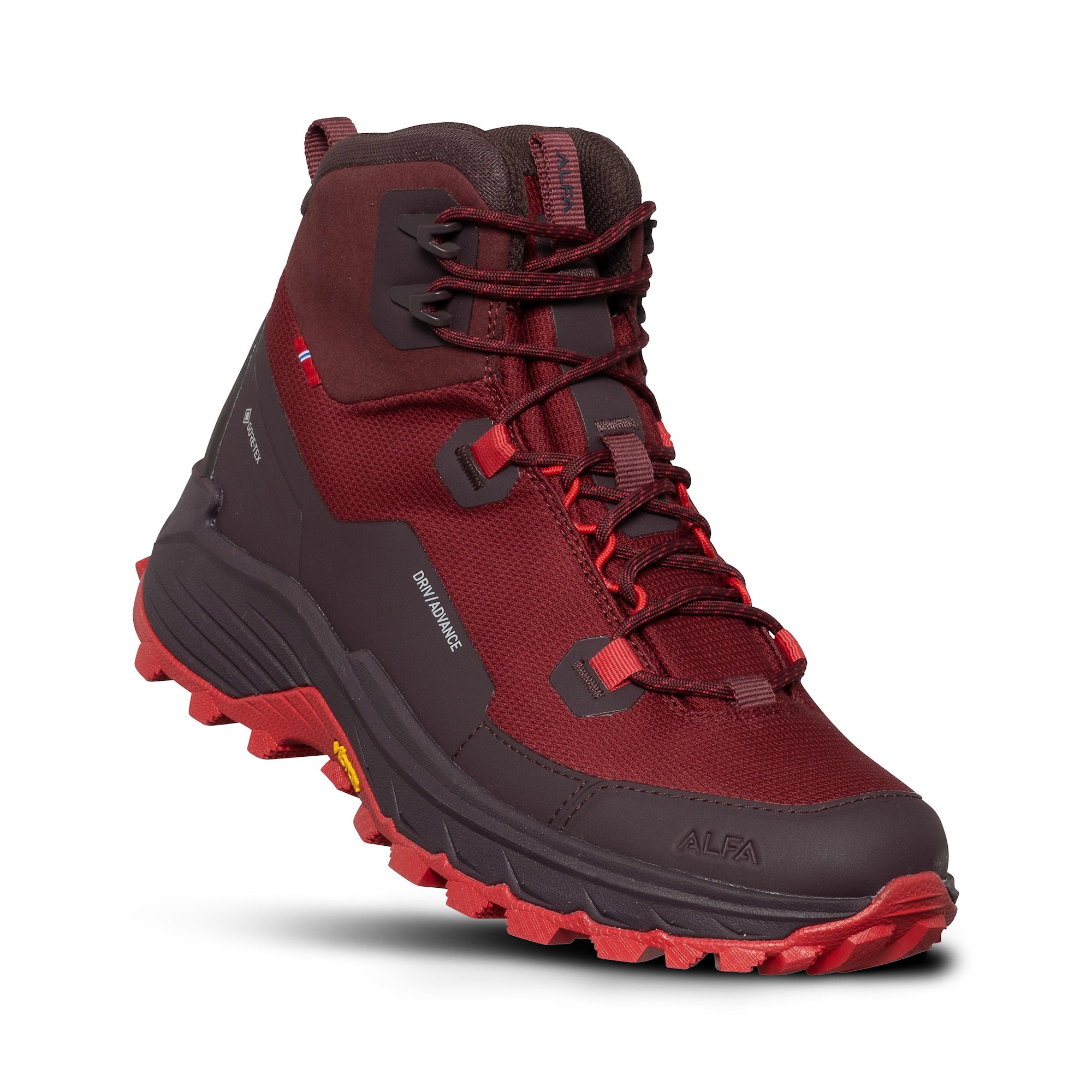 Alfa Driv Advance GTX W, Port Red, 37 - GORE-TEX