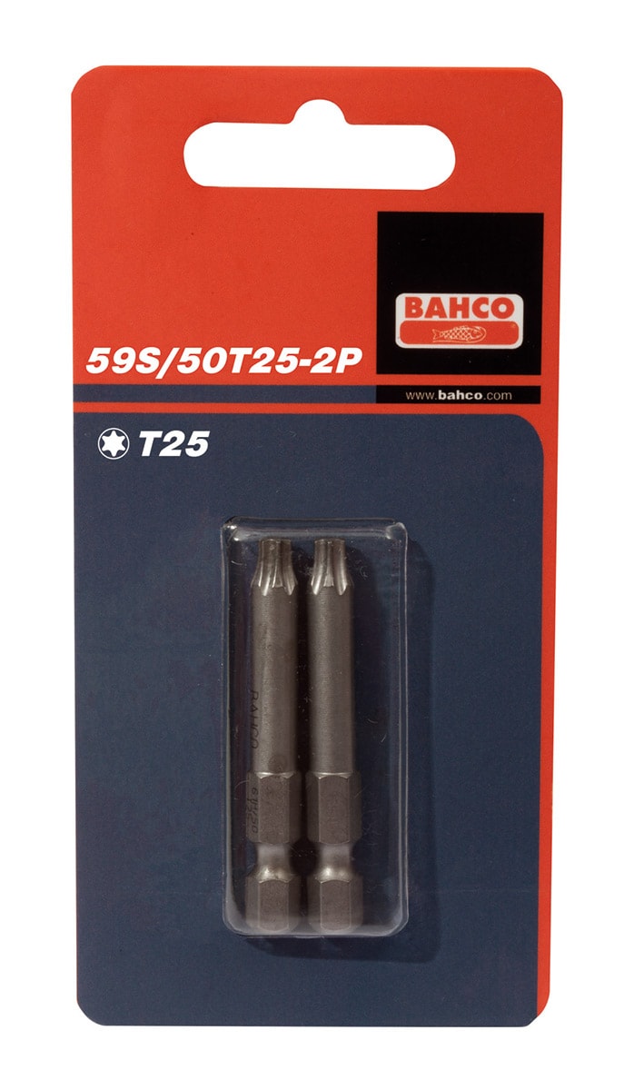Bahco Bits 59S 1/4'' Torx T20 50mm 2-pack