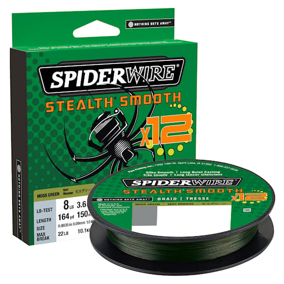Spiderwire Stealth Smooth 12 Moss Green 150m Flätlina