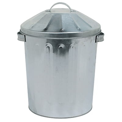 Ryom Fodertunna galv. med lock 28 L