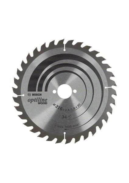Bosch Sågklinga Optiline for Wood 216x30mm 34T