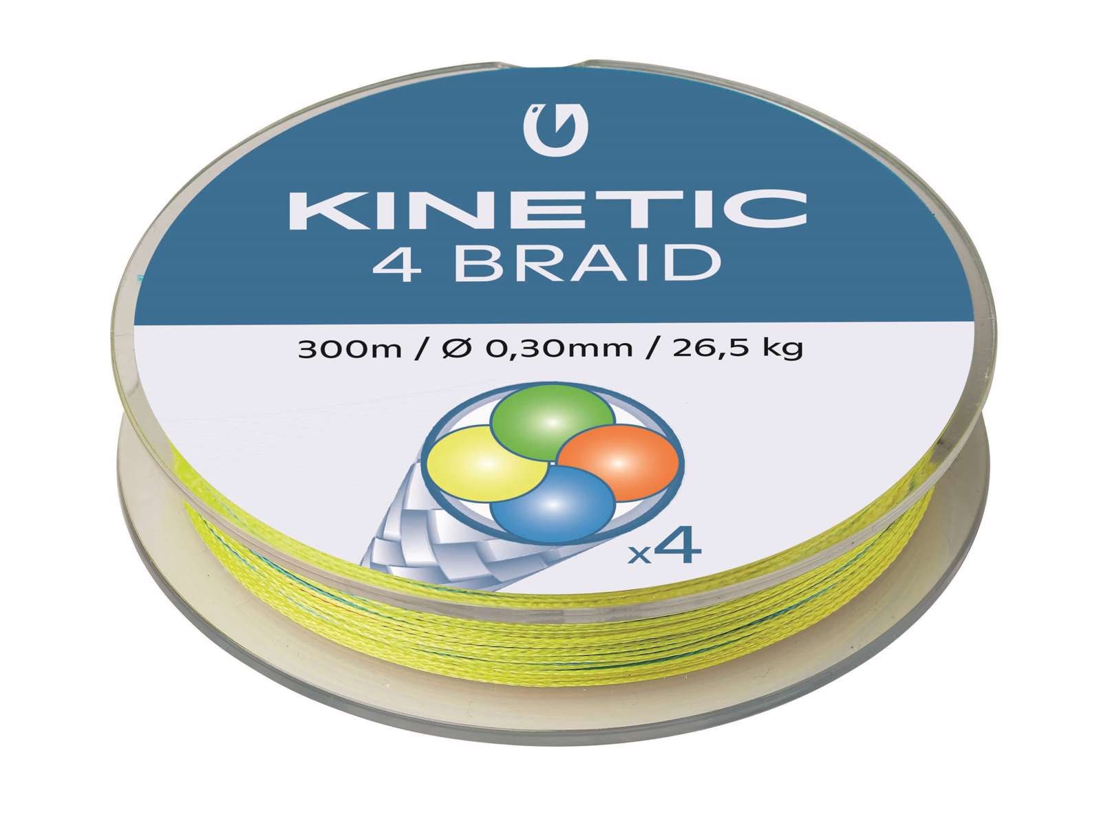 Kinetic 4 Braid 300m - MULTI COLOUR