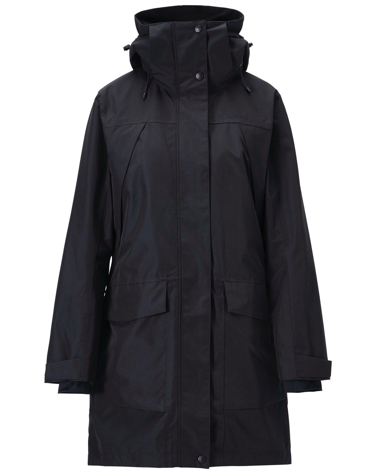 Pinewood Regnparkas Dam Black XS