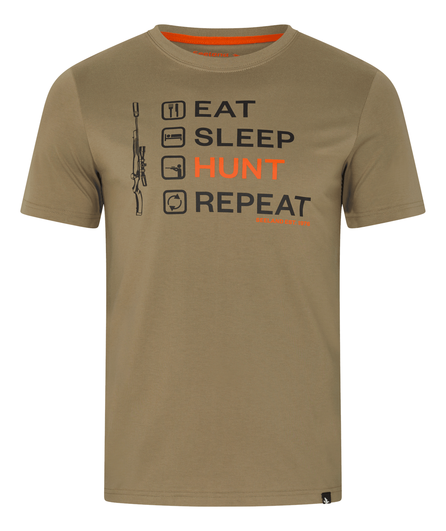 Seeland Korsliste t-skj Herre Covert Green