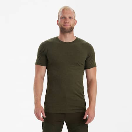 Deerhunter Basis 2-pack T-shirt Herr Adventure Green Melange
