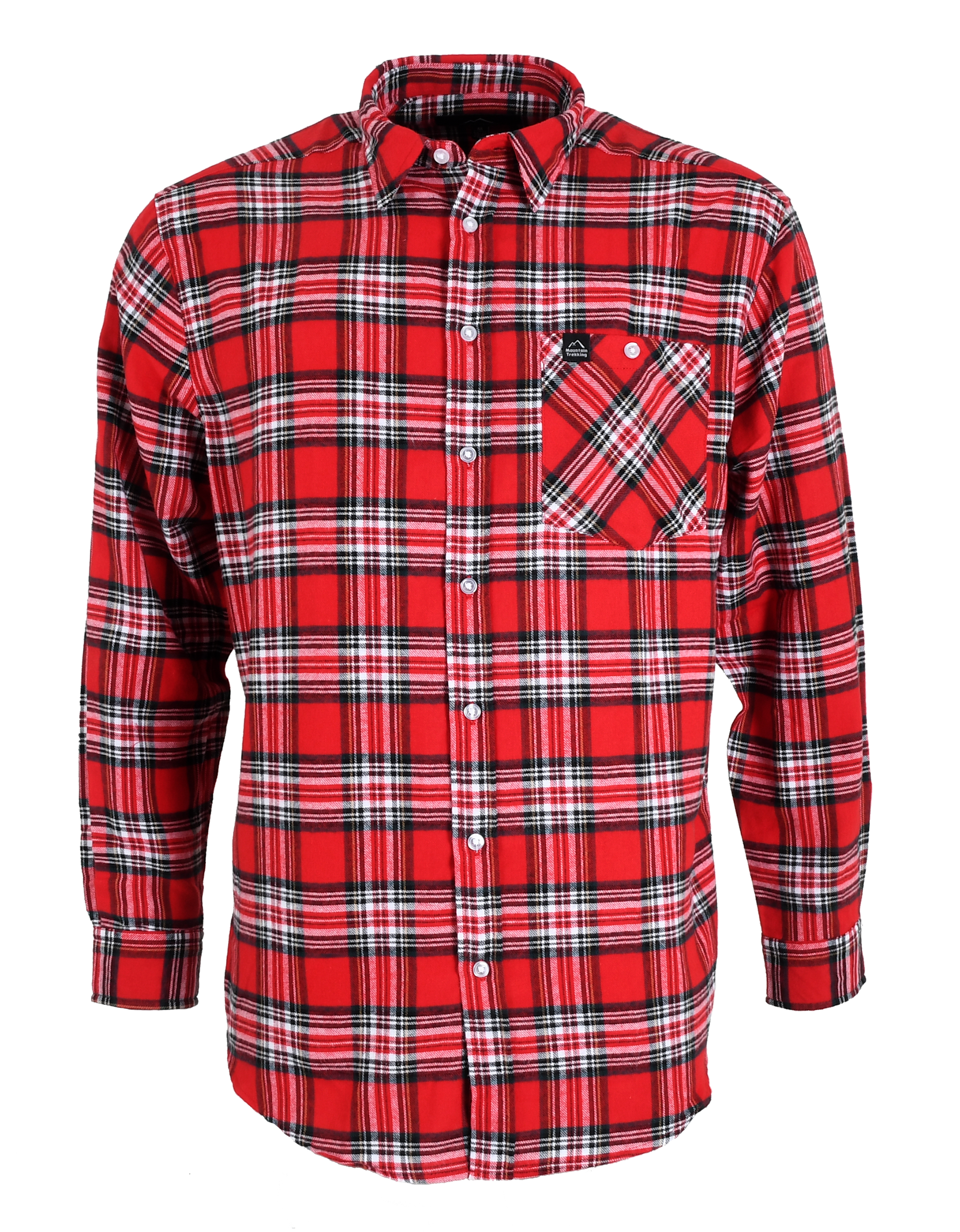 Mountain Trekking Hemsedal Flanellskjorta Herr Rödrutig