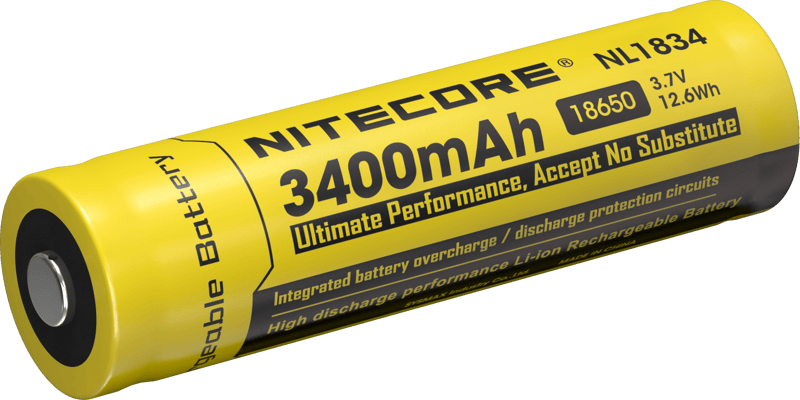 Nitecore Batteri 18650 3400mAh, uppladdningsbart