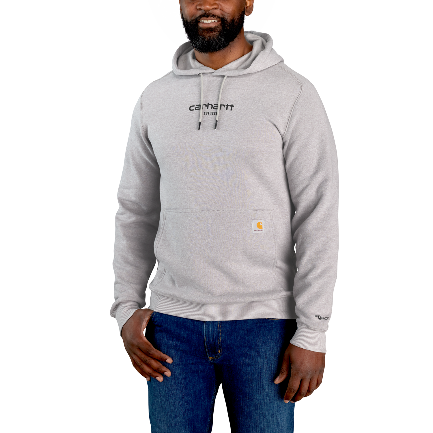 Carhartt Logo graphic sweatshirt, Herr, Asphalt heather, XL -