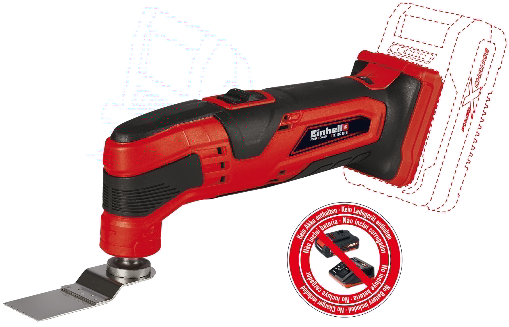 Einhell TC-MG 18 Li-Solo Batteridriven multislip/fogskärare