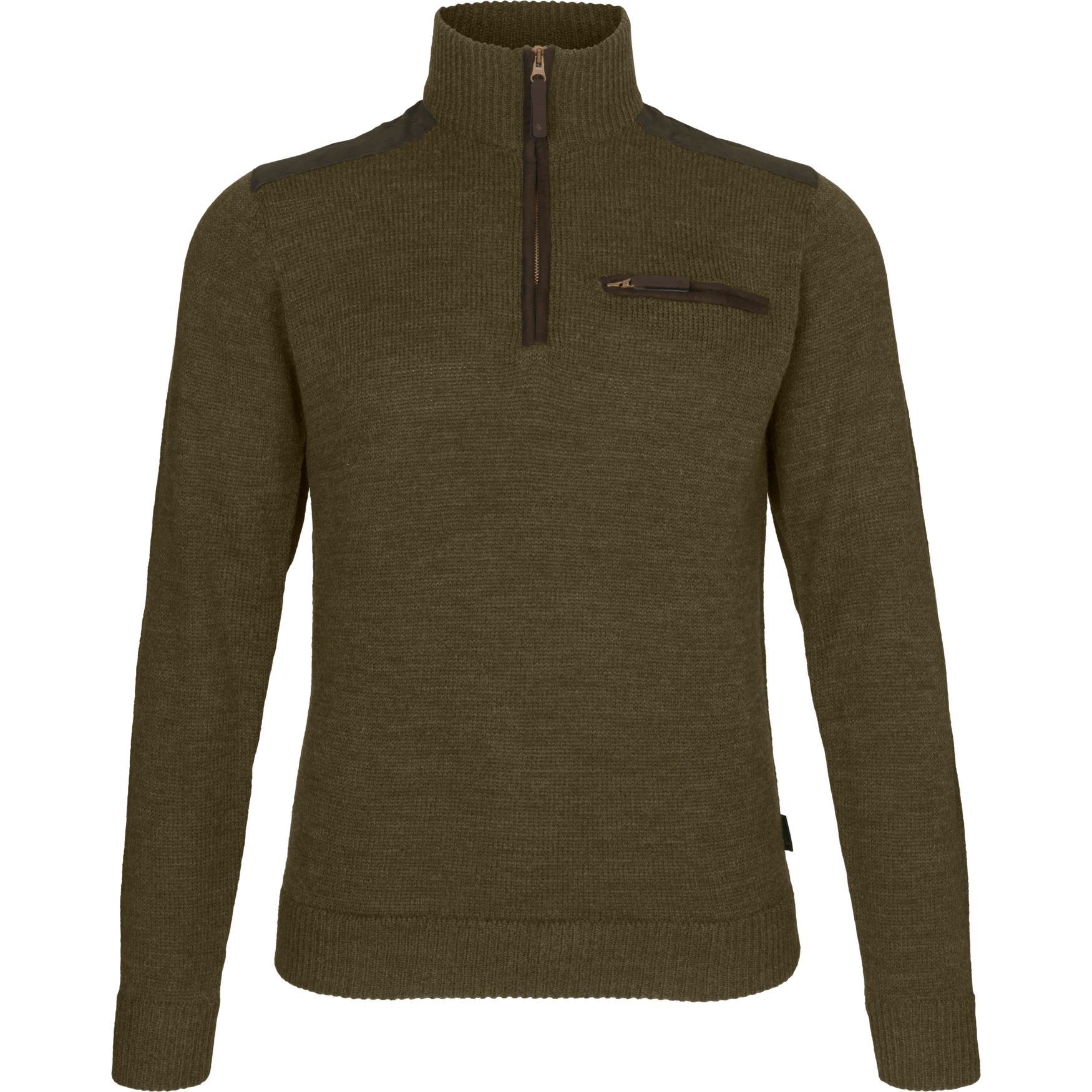Seeland Buckthorn half zip tröja Shaded olive melange 2XL